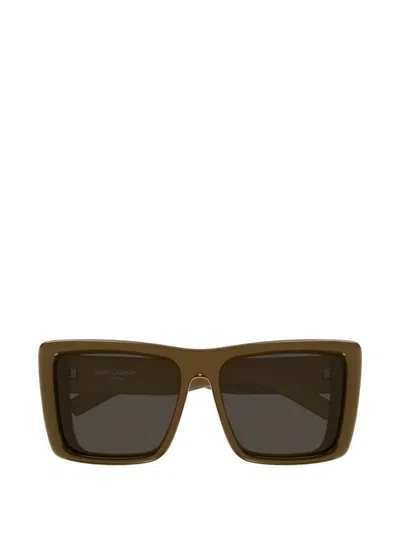 Saint Laurent 900 Howl Sunglasses In Brown