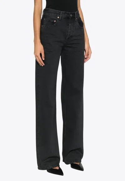 Saint Laurent 90s Straight-leg Jeans In Blue