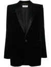 Saint Laurent Single-breasted Velvet Tuxedo Jacket