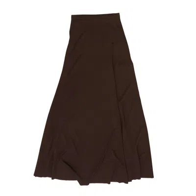 Saint Laurent A-line Skirt In Brown