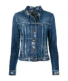 Saint Laurent A Well-fitting Denim Coat In Blue