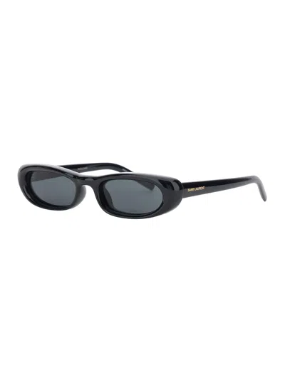 Saint Laurent A003cx Cat-eye Acetate Sunglasses In Black