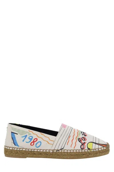 SAINT LAURENT ABSTRACT PATTERN PRINTED ESPADRILLES