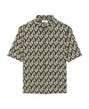 Saint Laurent Chemise Polo Col Pointu In Green