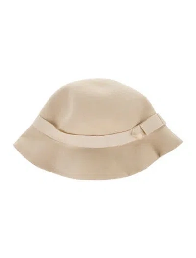 Pre-owned Saint Laurent Accessory Hat Fadora In Neutral
