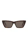 Saint Laurent Womens Brown Sl276 Cat-eye Acetate Sunglasses In Brown