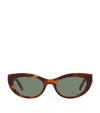 Saint Laurent Womens Brown Slm115 Cat-eye Tortoiseshell Acetate Sunglasses In Brown