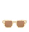 Saint Laurent Womens White Sl592 Square-frame Tortoiseshell Acetate Sunglasses In White