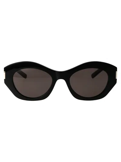 SAINT LAURENT SAINT LAURENT ACETATE BLACK  SUNGLASSES