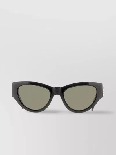 Saint Laurent Acetate Cat Eye Frame Nova Sunglasses In Black