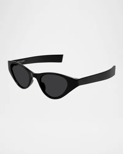 Saint Laurent Acetate Cat-eye Sunglasses In Crl