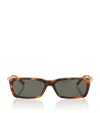 Saint Laurent Acetate Rectangle Sunglasses In Yellow