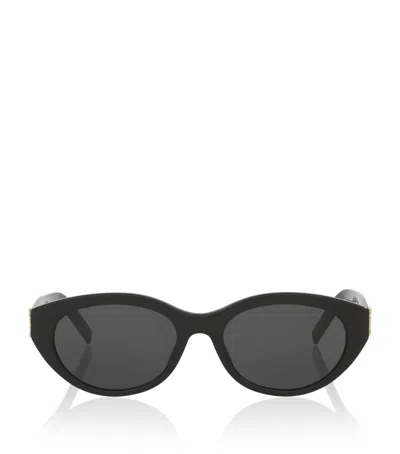 SAINT LAURENT ACETATE ROUND SUNGLASSES
