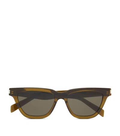 Saint Laurent Acetate Sl 462 Sulpice Sunglasses In Green