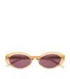 Saint Laurent Acetate Sl 567 Sunglasses In Yellow