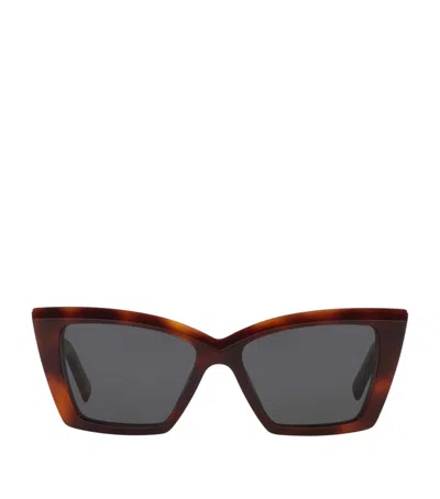 Saint Laurent Acetate Sl 657 Sunglasses In Brown