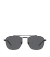 Saint Laurent Womens Ys000566 Sl 665 Pilot-frame Metal Sunglasses Black In Black