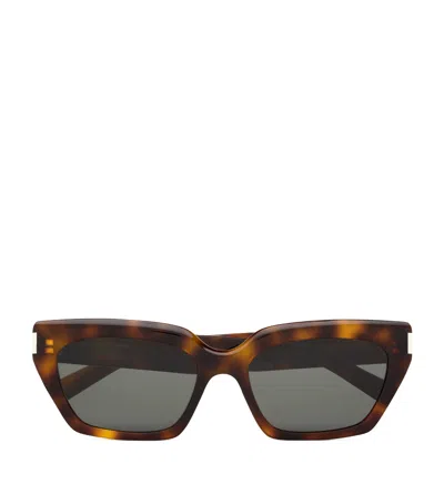 Saint Laurent Acetate Sl 826 Sunglasses In Brown