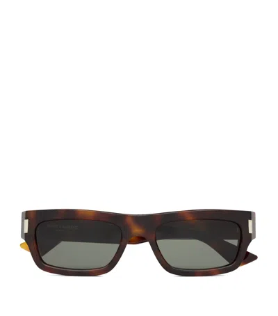 Saint Laurent Acetate Sl 837 Sunglasses In Brown