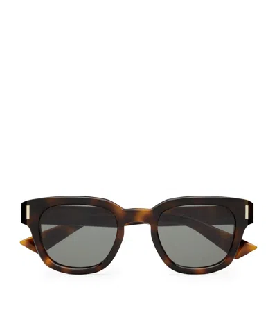 Saint Laurent Acetate Sl 838 Sunglasses In Brown