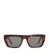 Saint Laurent Womens Sl M131 Rectangle-frame Acetate Sunglasses Brown In Brown