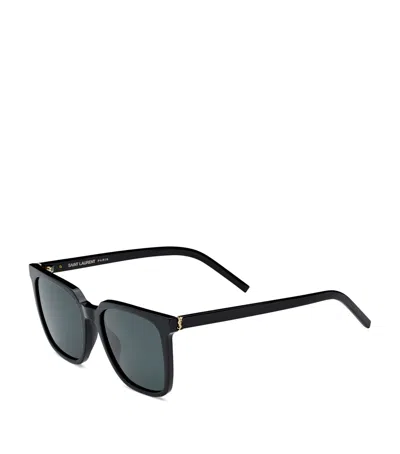 Saint Laurent Acetate Sl M146 Sunglasses In Black