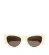 Saint Laurent Acetate Sl M94 Sunglasses In Neutral