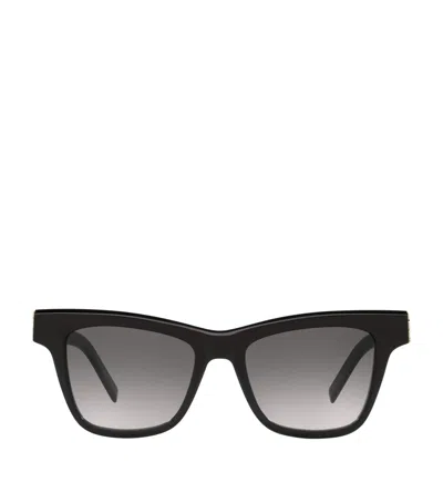 Saint Laurent Acetate Square Sunglasses In Gray