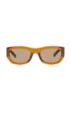 Saint Laurent Acetate Sunglasses In Brown