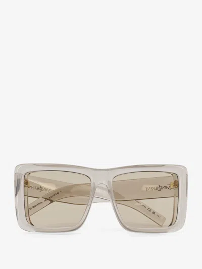 Saint Laurent Acetate Sunglasses In Brown
