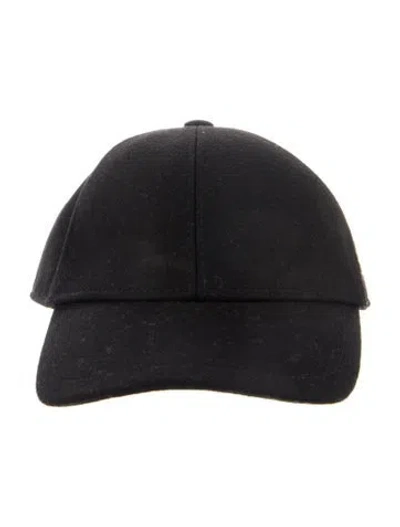 Pre-owned Saint Laurent Adjustable Baseball Cap In Black