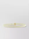 Saint Laurent Adjustable Gold-tone Buckle Smooth Finish Belt