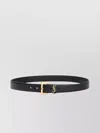 Saint Laurent Adjustable Leather Belt Gold Hardware