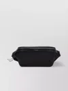 Saint Laurent Adjustable Strap Messenger Bag With Back Zip Pocket In Black
