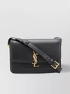 Saint Laurent Adjustable Strap Shoulder Bag With Gold-tone Hardware In Black