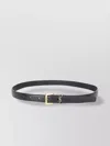 Saint Laurent Adjustable Thin Leather Belt Loop Buckle