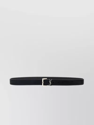 Saint Laurent Adjustable 'ysl' Belt With Length Customization