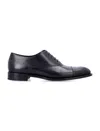 Saint Laurent Cap-toe Oxford Footwear Leather Sole In Black