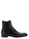 Saint Laurent 'adrien' Ankle Boots In Black