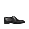 Saint Laurent Classic Derby Shoes In Black