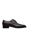 Saint Laurent Leather Adrien Oxford Shoes In Black