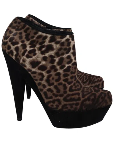 Saint Laurent Aliama 105 Leather Boot