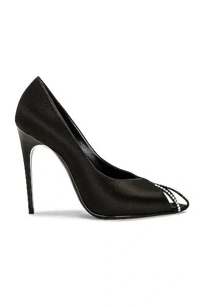 Saint Laurent Elevated Alix Sandals With 11 Cm Heel In Black