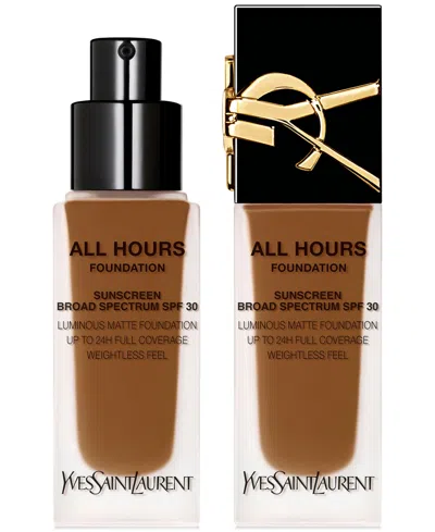 Saint Laurent All Hours Luminous Matte Foundation Spf 30 In Dw6