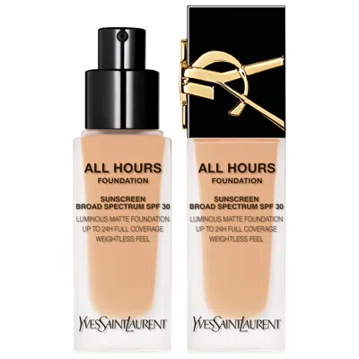 SAINT LAURENT ALL HOURS LUMINOUS NATURAL MATTE FOUNDATION 24H LONGWEAR SPF 30 WITH HYALURONIC ACID LC6 .85 OZ. / 2