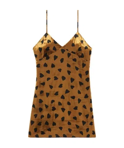 SAINT LAURENT SAINT LAURENT V-NECK SLEEVELESS DRESS