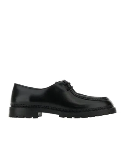SAINT LAURENT SAINT LAURENT ALMOND TOE LACE-UP SHOES