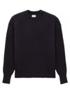Saint Laurent Alpaca Wool Blend Knit Sweater In Blue