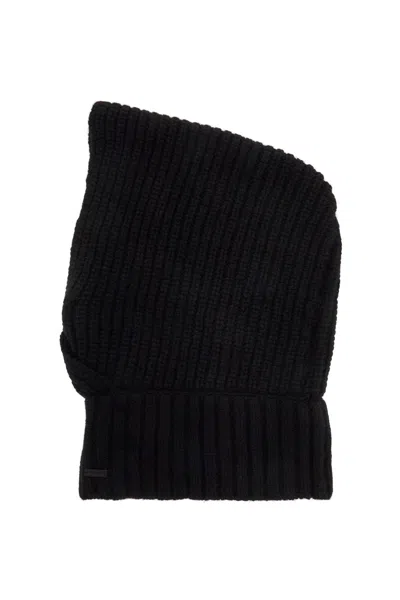 Saint Laurent Alpaca Wool Hood In Black