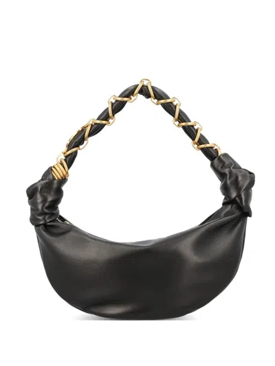 Saint Laurent Amalia Mini Embellished Leather Shoulder Bag In Black